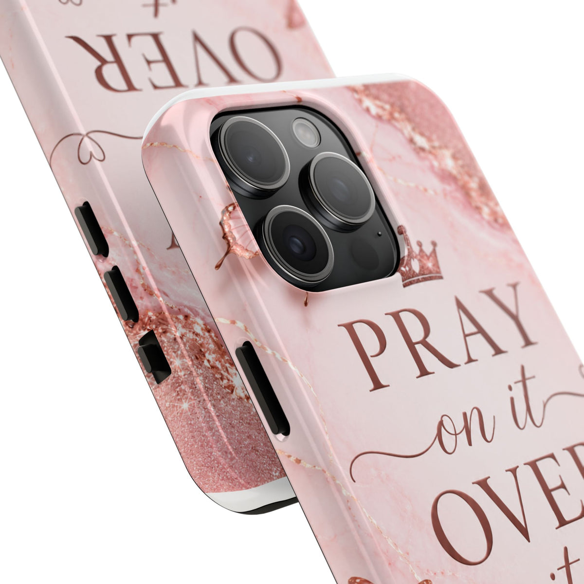 Pray On It, Over It Tough Phone Case – Christian Faith Inspirational Case