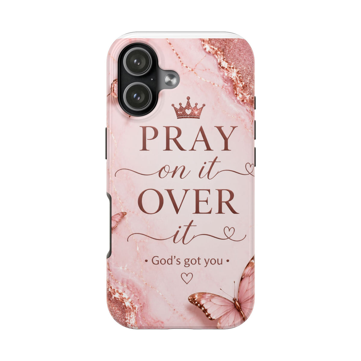 Pray On It, Over It Tough Phone Case – Christian Faith Inspirational Case