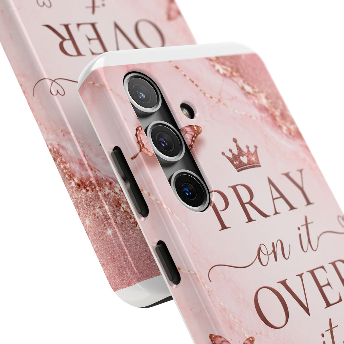 Pray On It, Over It Tough Phone Case – Christian Faith Inspirational Case