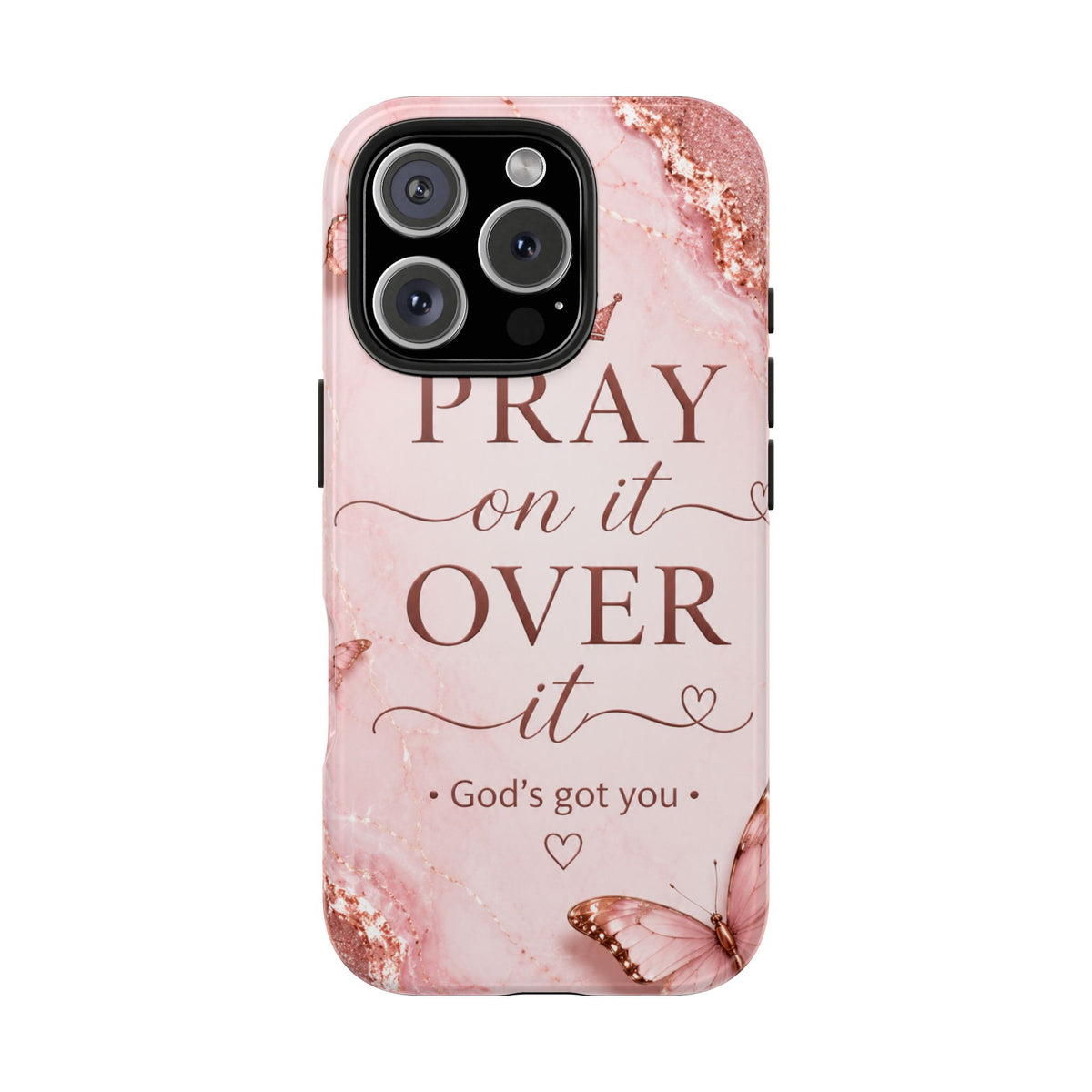 Pray On It, Over It Tough Phone Case – Christian Faith Inspirational Case